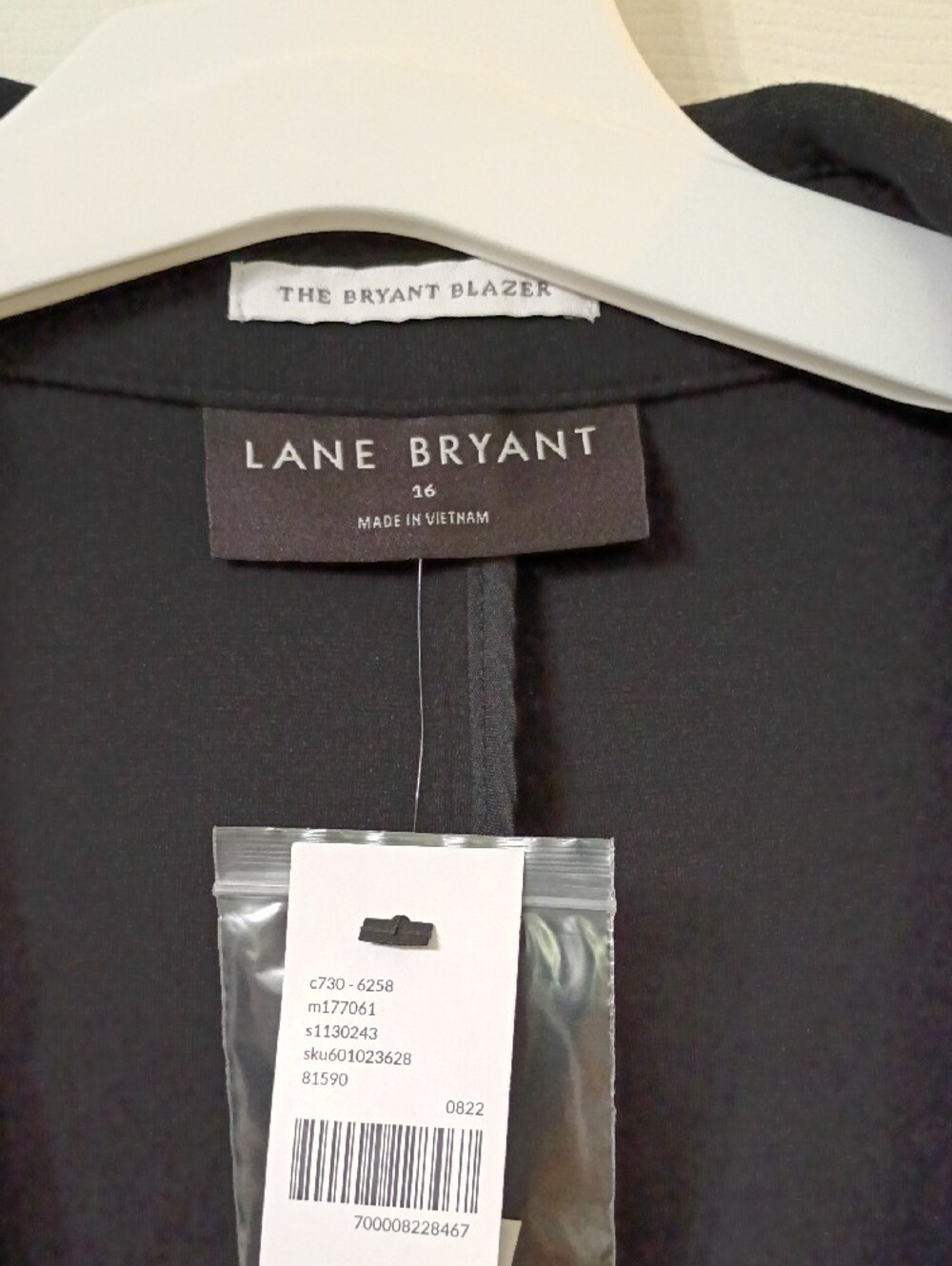 Lane Bryant Black Double-Breasted Suit Jacket - Picture 2 of 6